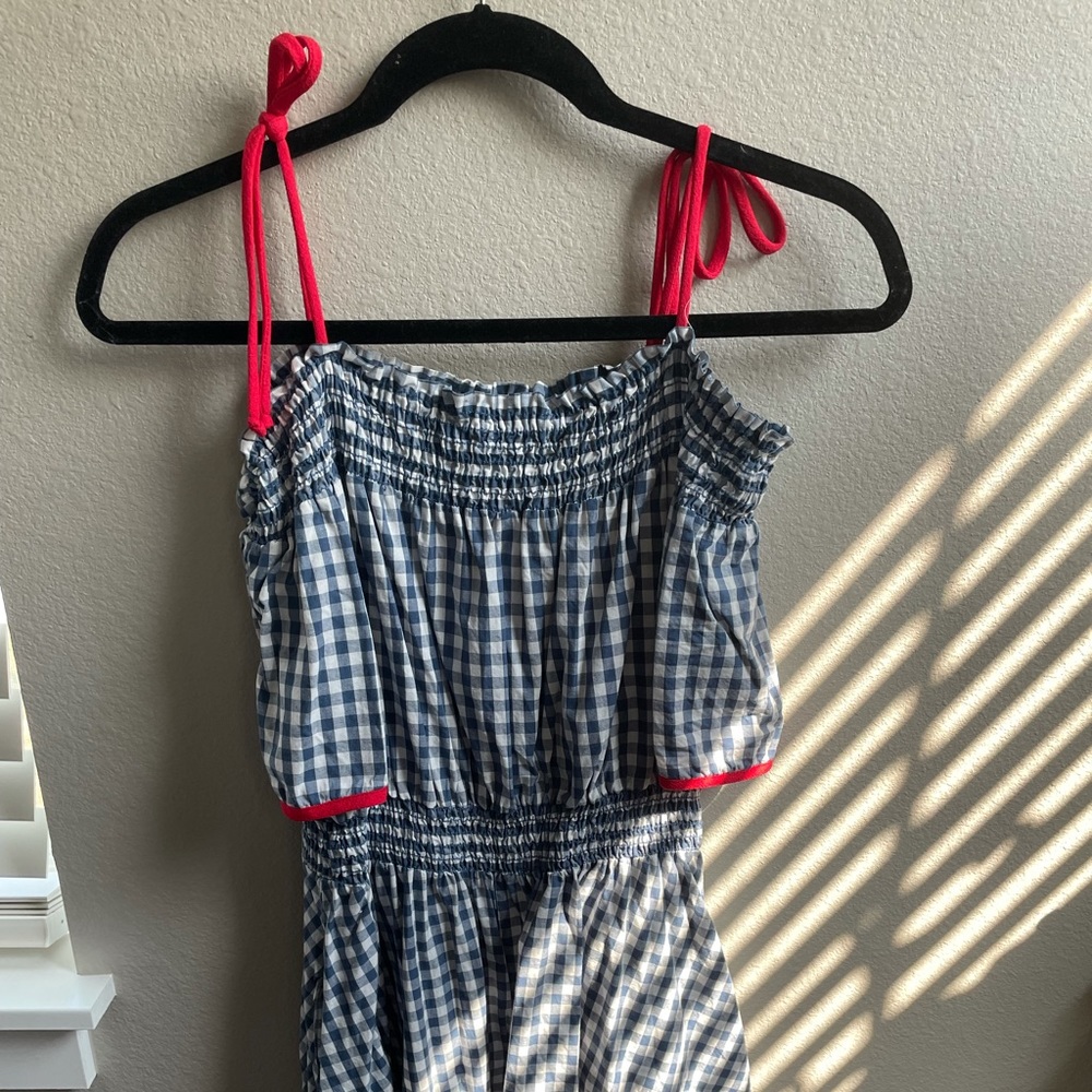 ModCloth Blue Gingham Dress